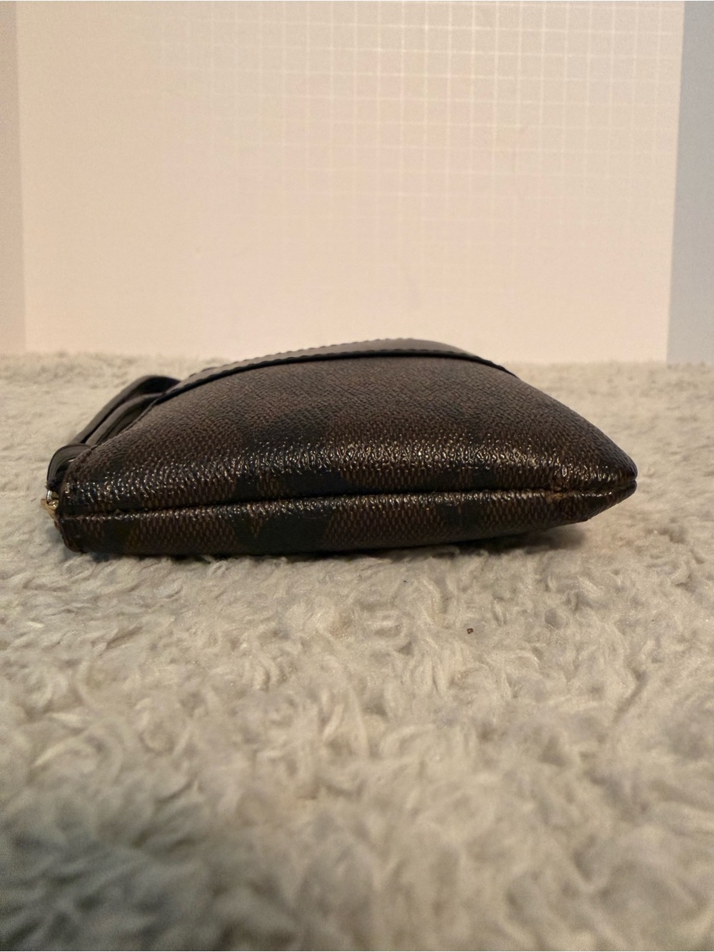Coach Brown and Black Signature Zip Wristlet - Picture 5 of 8